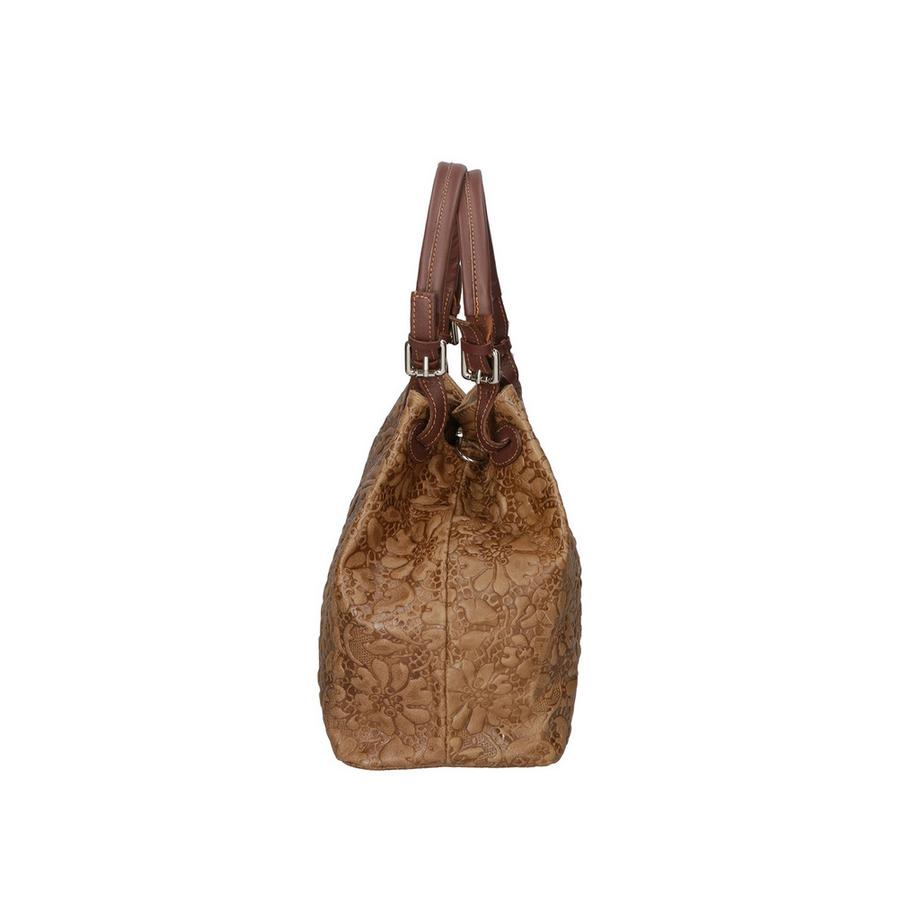 Gave Lux Borsa a mano floreale goffrata  