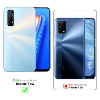 Cadorabo  Plein écran Film de protection compatible avec Realme 7 4G - Verre de protection d'écran durci (Tempered) d'une dureté de 9H avec 3D Touch 