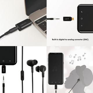 LogiLink  USB-C 3,5-mm-Audioadapter mit DAC 