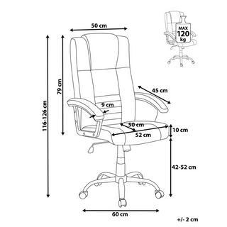 Beliani Massagestuhl aus Kunstleder Klassisch COMFORT  