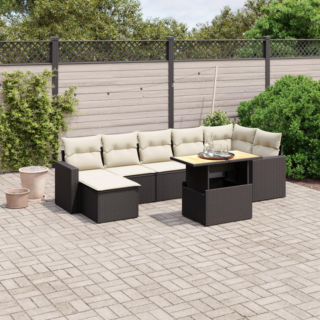 VidaXL set divano da giardino Polirattan  