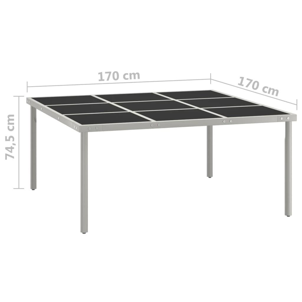 VidaXL Table de salle à manger verre  