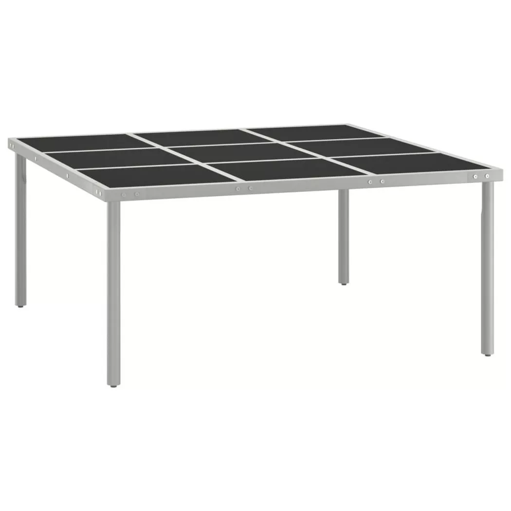 VidaXL - Table de salle à manger verre, One Size, Noir