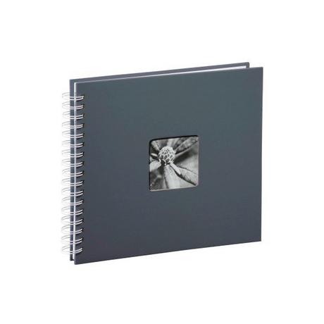 hama HAMA Spiralalbum Fine Art 2112 280x240mm,grau 25 Blatt, weiss  