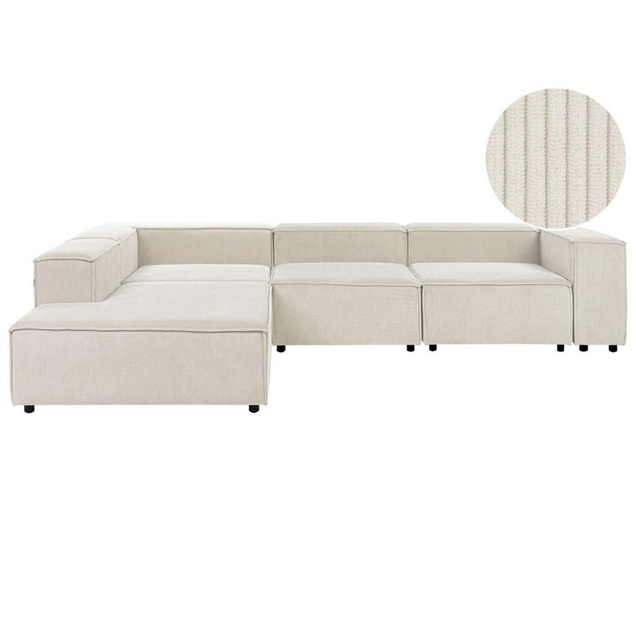 Rechtsseitiges Ecksofa aus Cord  ARDAL
