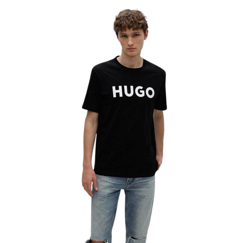 HUGO Maglietta Dulivio con Logo a Contrasto  