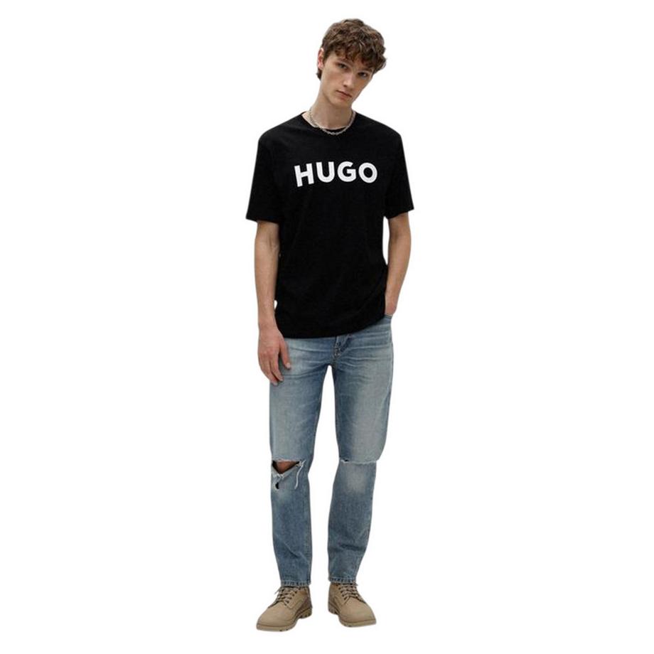 HUGO Maglietta Dulivio con Logo a Contrasto  