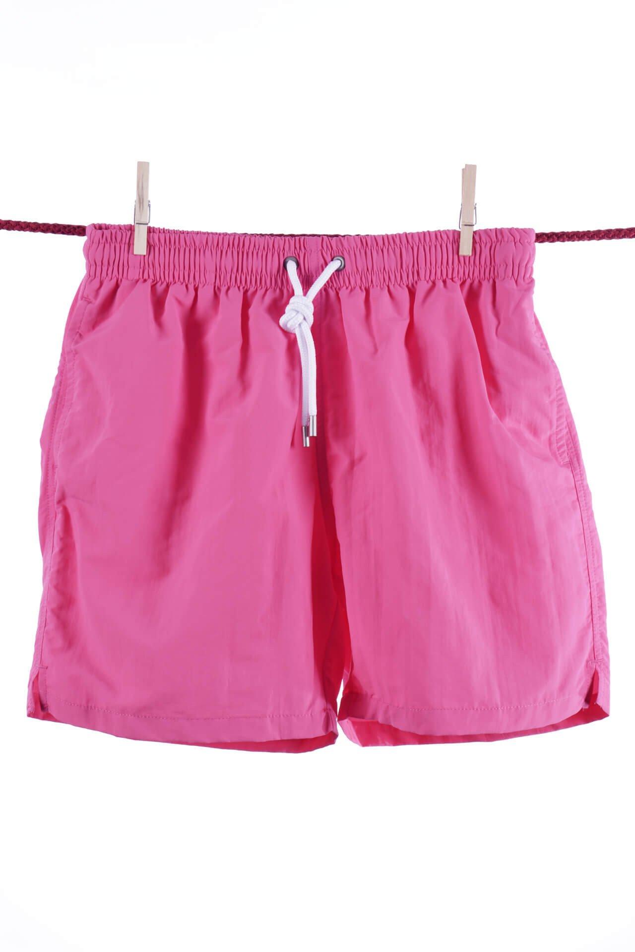 Image of Einfarbige, Süße Badeshorts - Modell Ibiza Herren Pink L