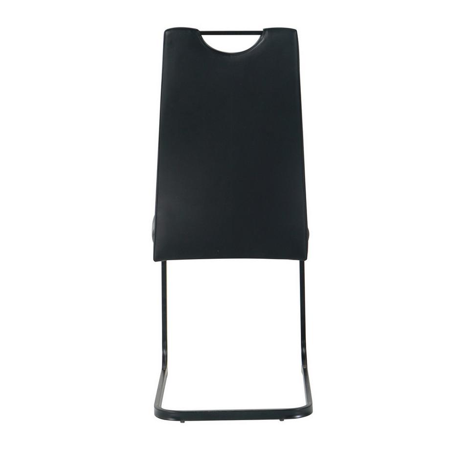 mutoni Chaise Toka noire (lot de 2)  