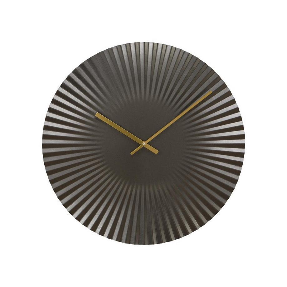 Vente-unique Wanduhr - D. 50 cm - Metall - Anthrazit - FELINAR  