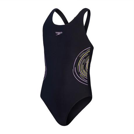 speedo  costume da bagno 1 pezzo per bambina eco placmement muscleb 