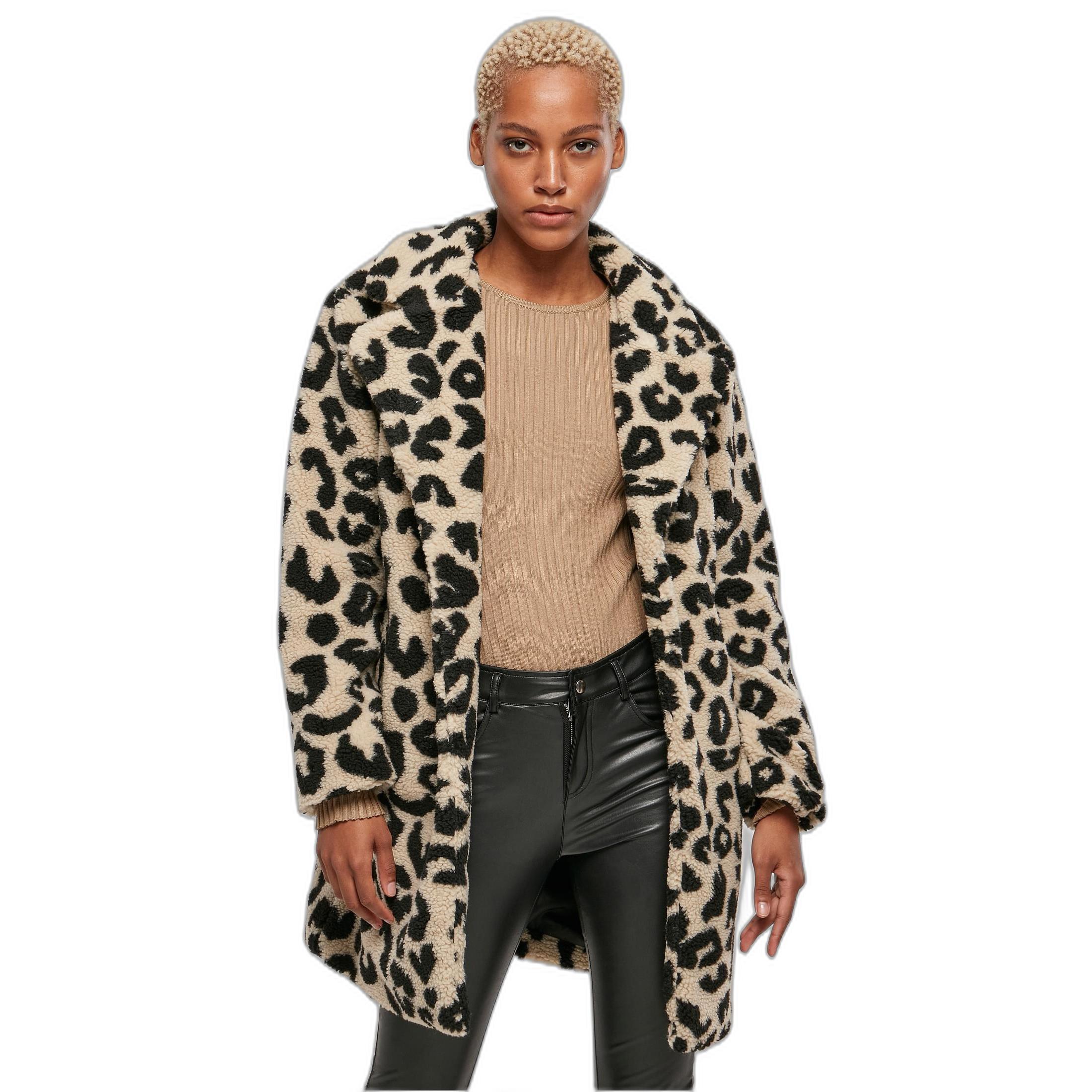 Image of Oversize-sherpa-mantel Damen Aop Unisex XL