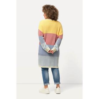 Ulla Popken  Long-Strickjacke, Oversized, Eggshape, offene Form 