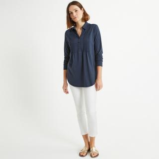 La Redoute Collections  Langärmeliges Blusenshirt mit Polokragen 