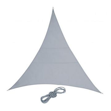 Voile d'ombrage polyester triangulaire gris clair