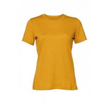 t-shirt mit rundhalsausschnitt, damen heather