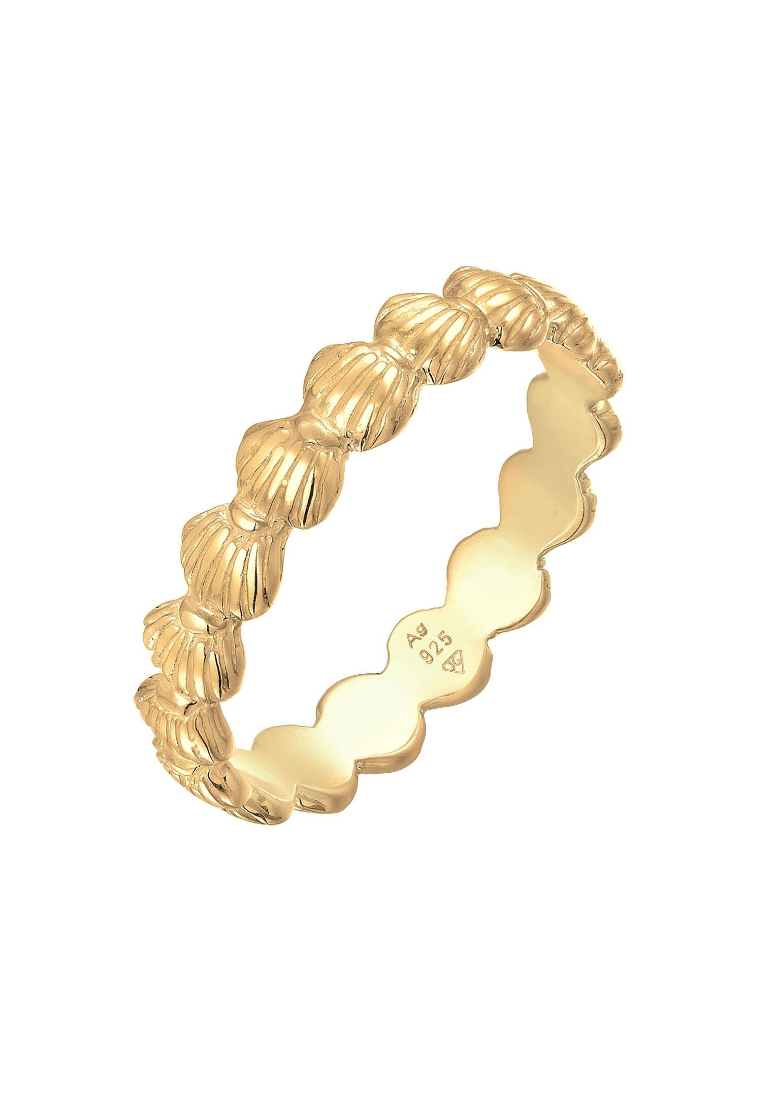 Image of Ring Bandring Muscheln Maritim Beach Look Damen Gold 64mm