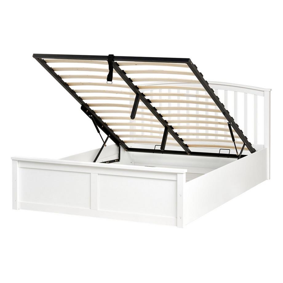 Bett mit Stauraum aus Kiefernholz  CLARBEC