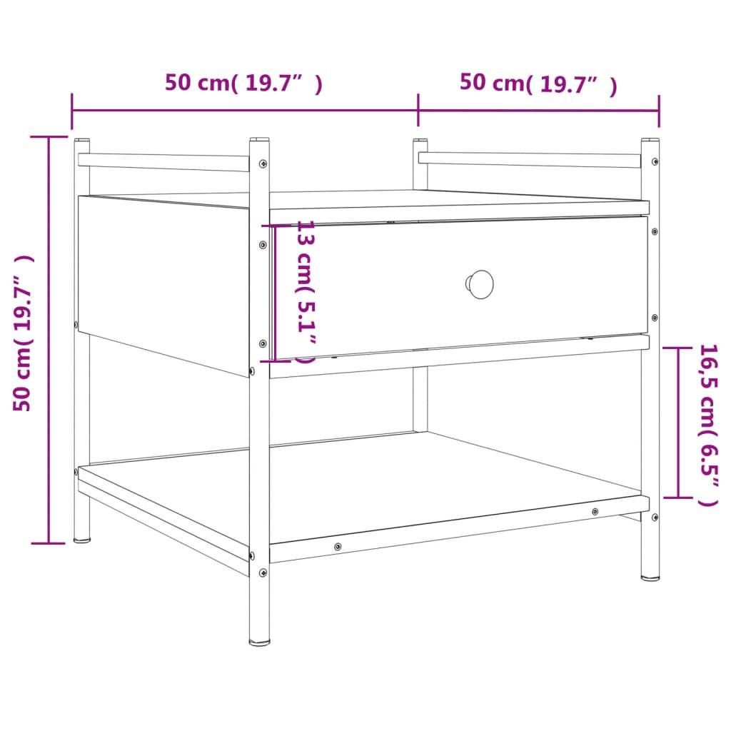 VidaXL Table basse bois d'ingénierie  