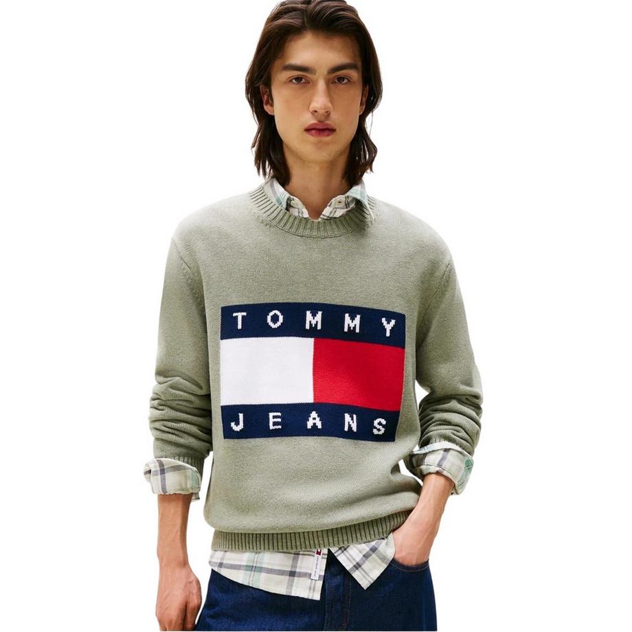 TOMMY JEANS  Pull Motiftyle Logo Et Drapeau 