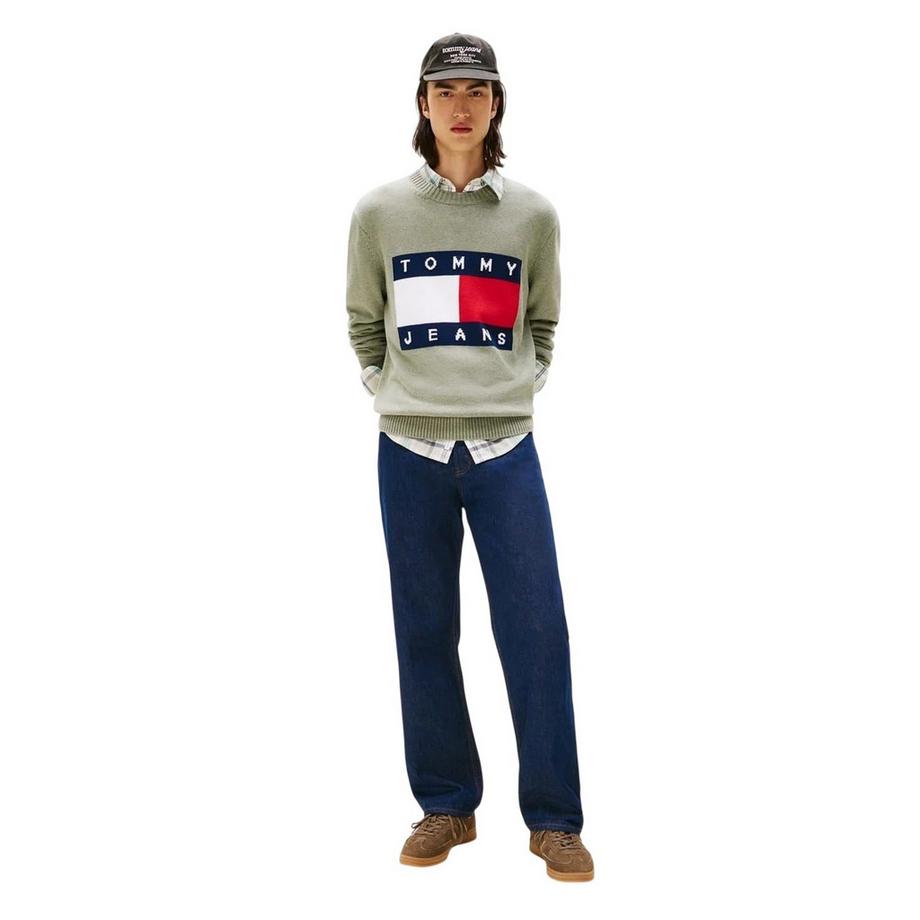 TOMMY JEANS  Pull Motiftyle Logo Et Drapeau 