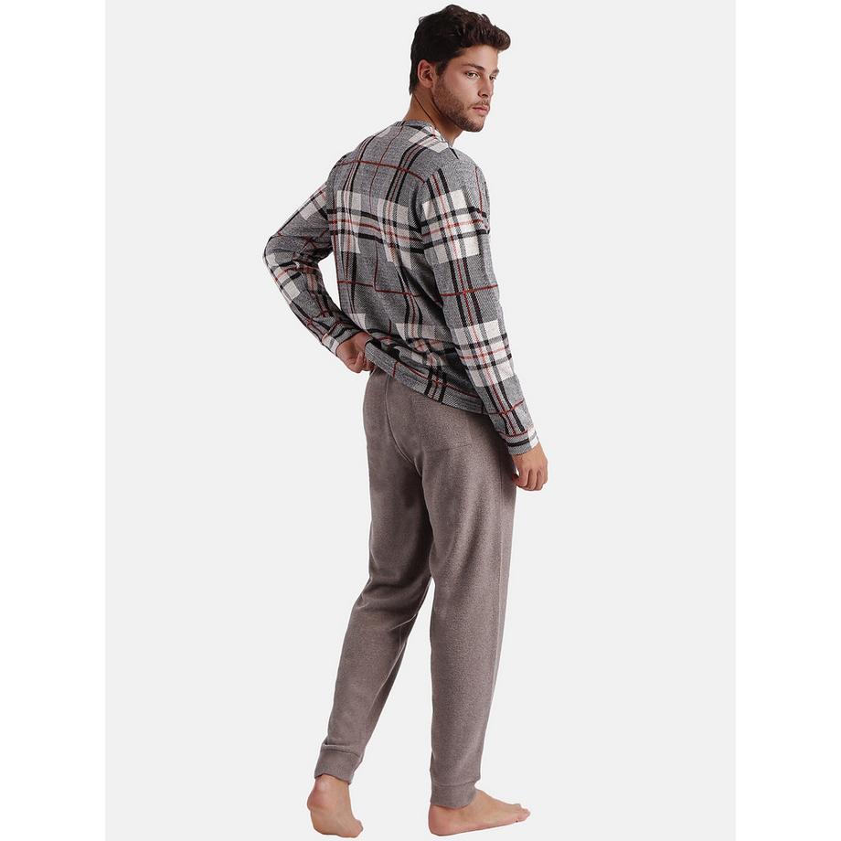 Admas Ensemble Pyjama Tartan Manches Longues  