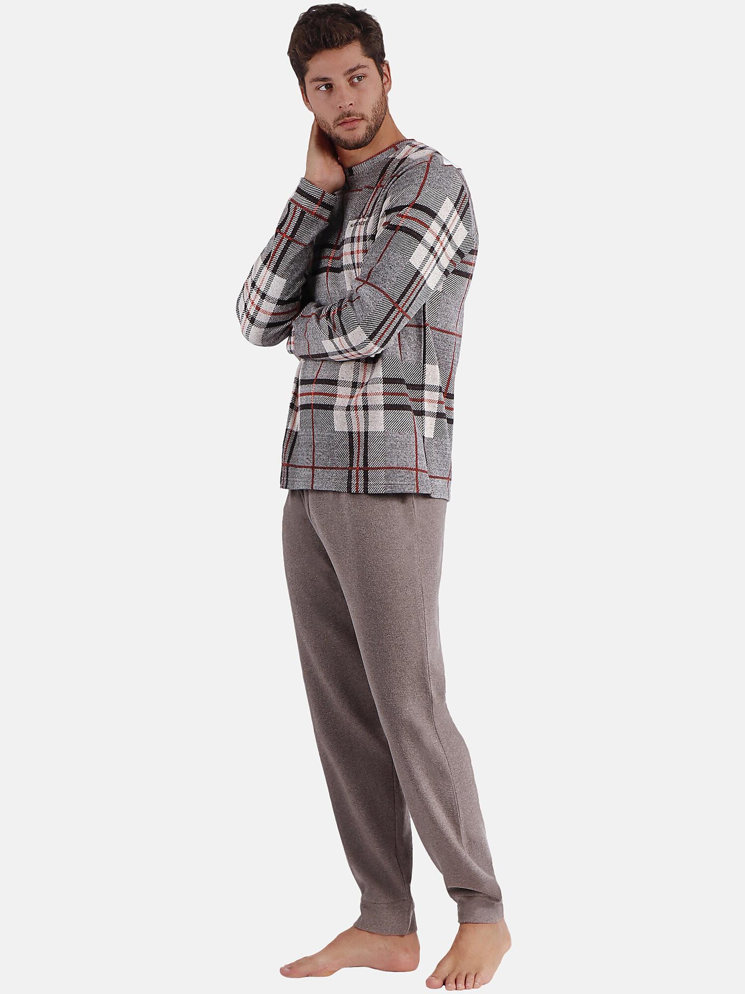 Admas Ensemble Pyjama Tartan Manches Longues  