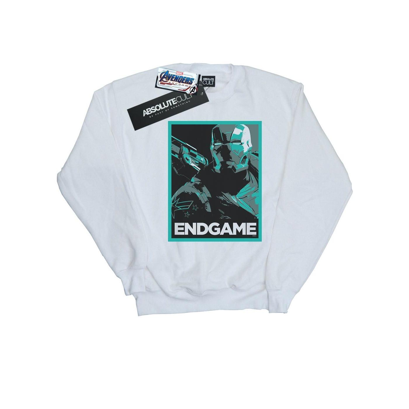 Image of Avengers Endgame War Machine Poster Sweatshirt Mädchen Weiss 140/146