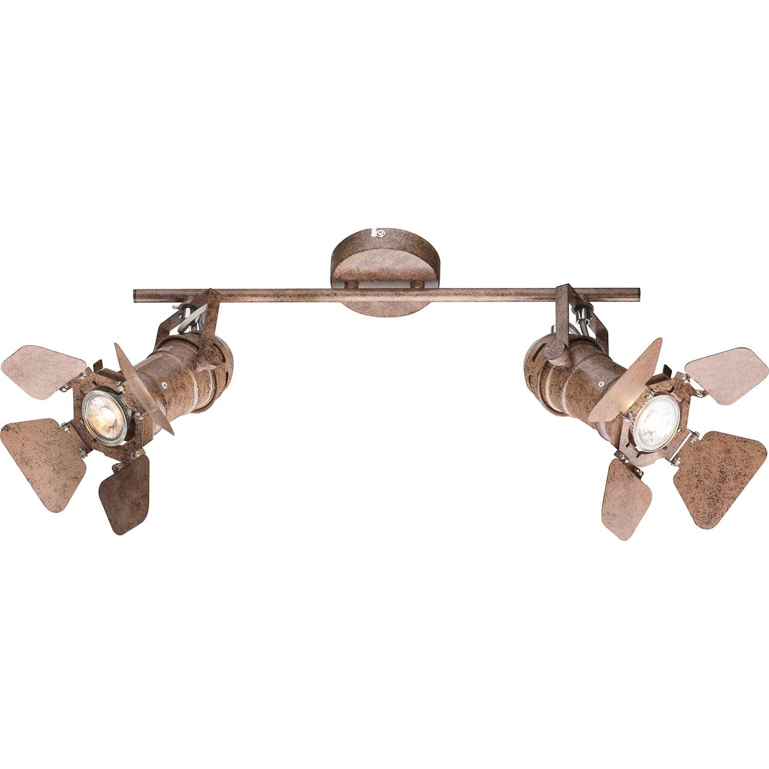 Image of Deckenleuchte Metall rostfarben 2xGU10 Deckenleuchte Metall rostfarben 2xGU10