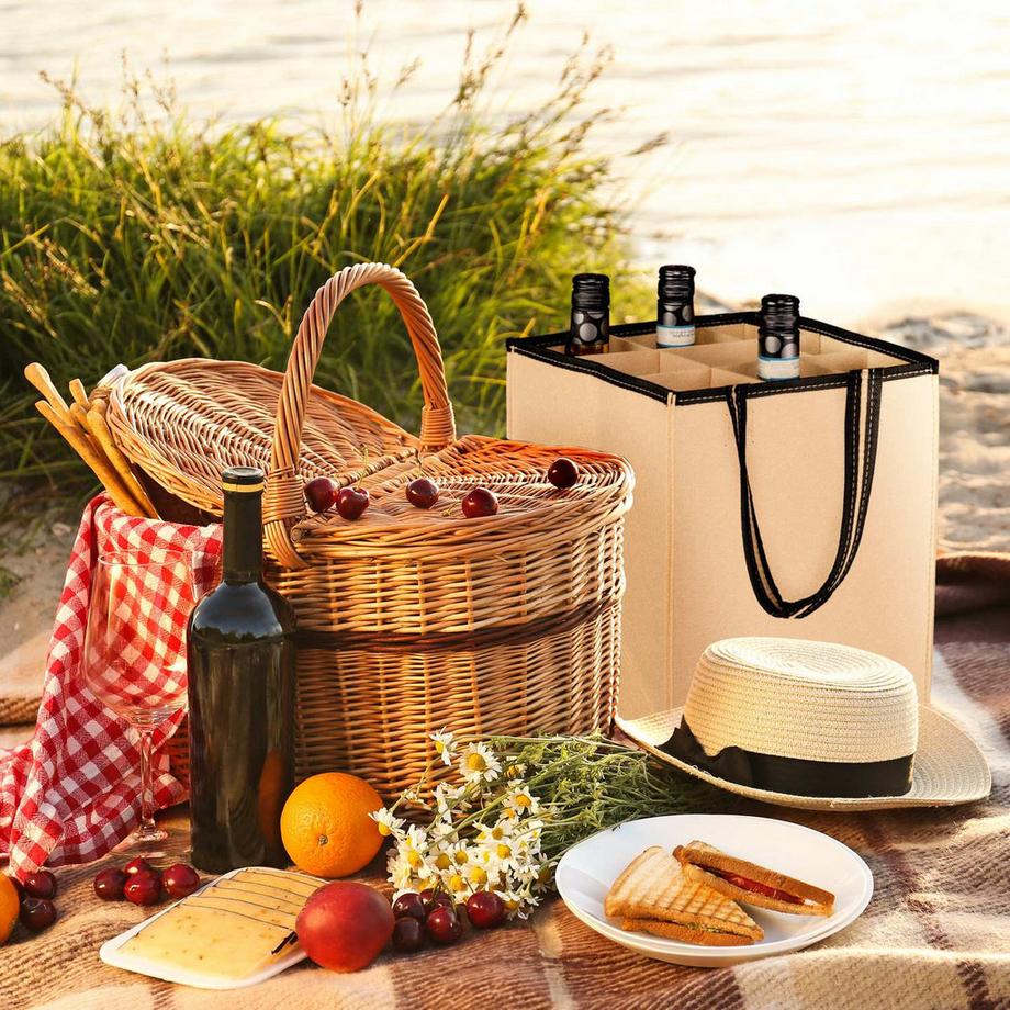 B2X  Borsa portabottiglie per 9 bottiglie in feltro 