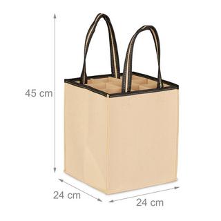 B2X Borsa Portabottiglie per 9 Bottiglie in Feltro  