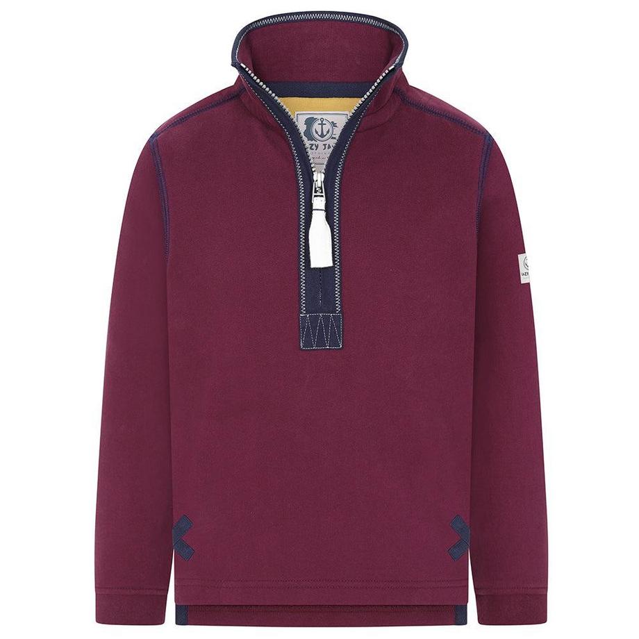 Sweatshirt  , mit kurzem Reißverschluss