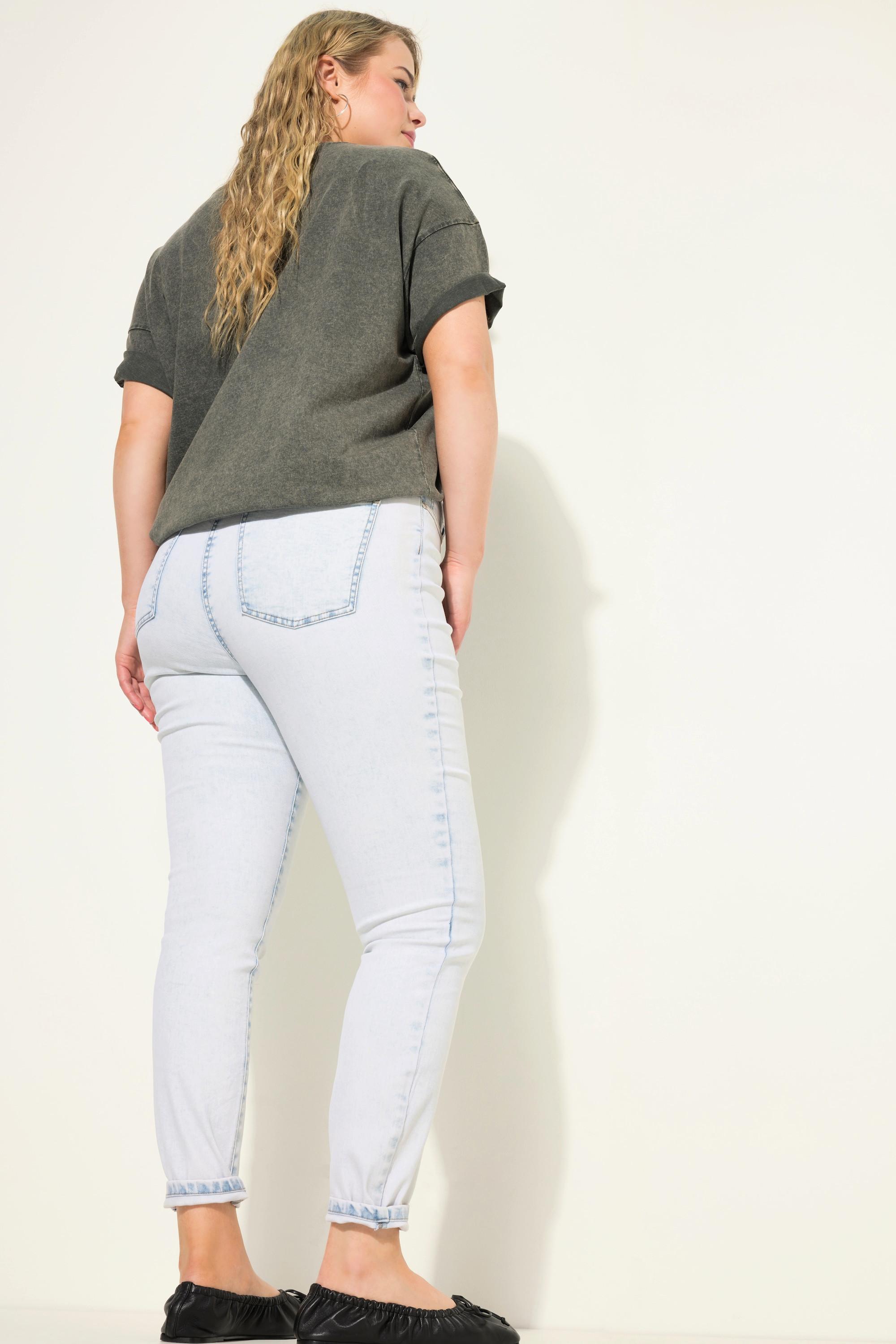 Studio Untold  Skinny jeans in denim con effetto candeggiato e cinque tasche 