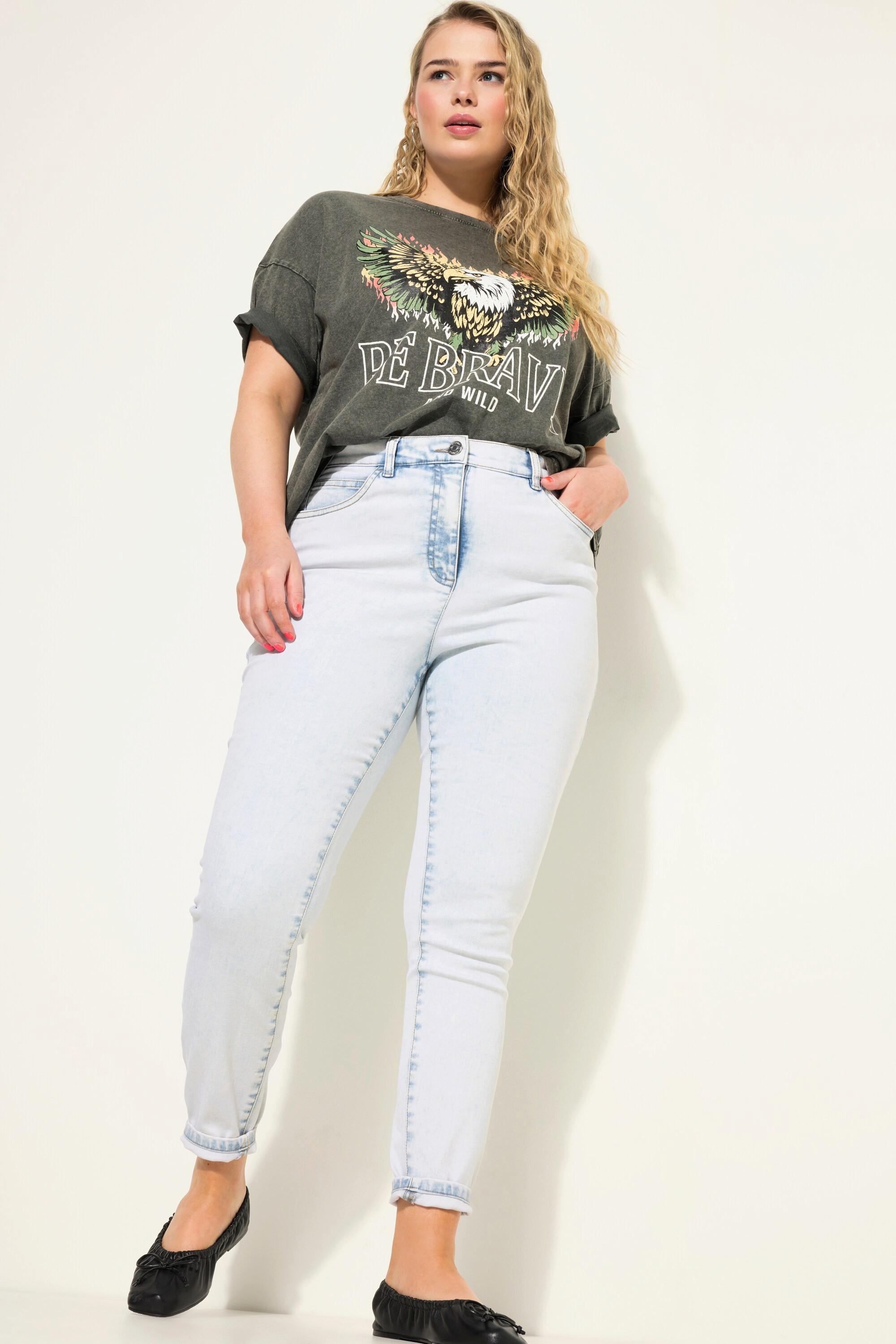 Studio Untold  Skinny jeans in denim con effetto candeggiato e cinque tasche 