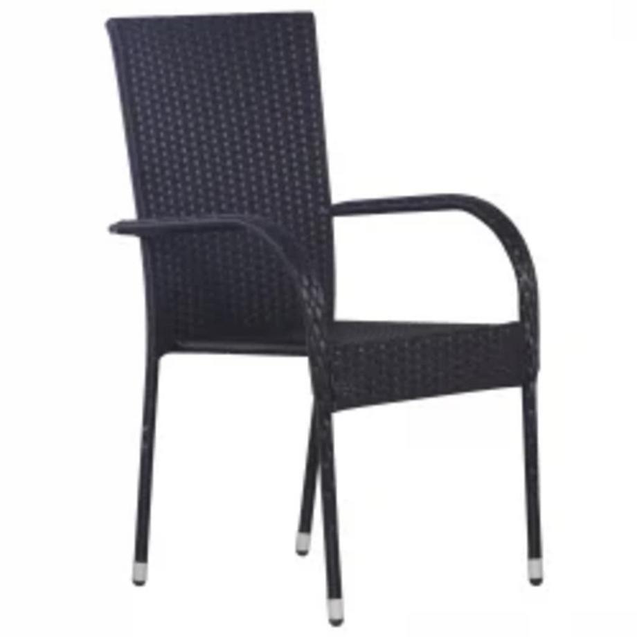 VidaXL Ensemble de salle à manger de jardin rotin synthétique  