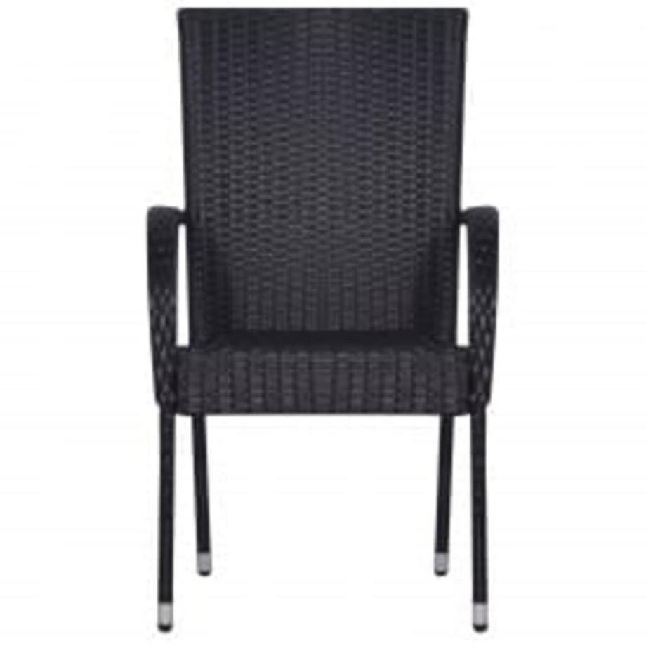 VidaXL Ensemble de salle à manger de jardin rotin synthétique  