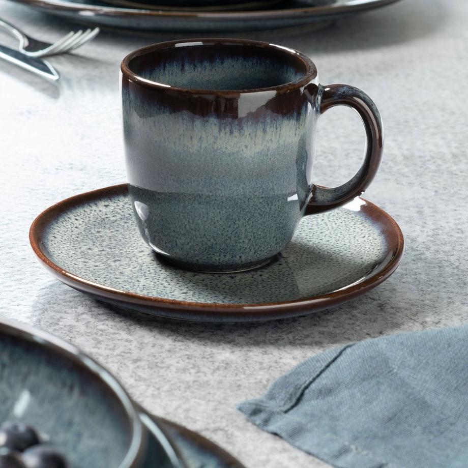 like. by Villeroy & Boch Sous-tasse à café 6 pièces Lave gris  