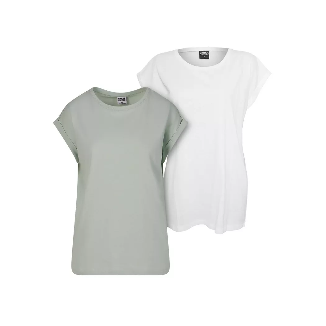 URBAN CLASSICS - t-hirt mit verlängerten chultern urban claic (x2), für Damen, Größe S