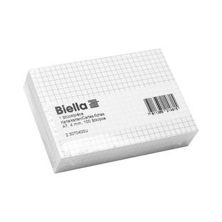 Biella Cartes-fiches A7 quadrillées 4 mm - Blanc  