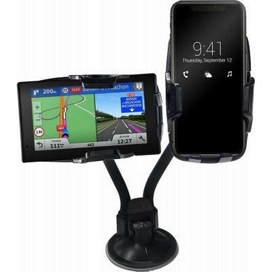 BigBen Connected  Doppio supporto auto parabrezza per smartphone rotazione 360° 