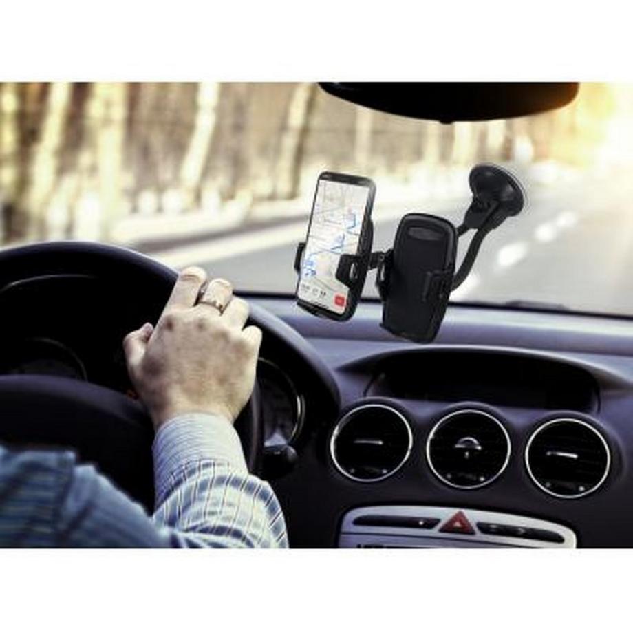 BigBen Connected  Doppio supporto auto parabrezza per smartphone rotazione 360° 