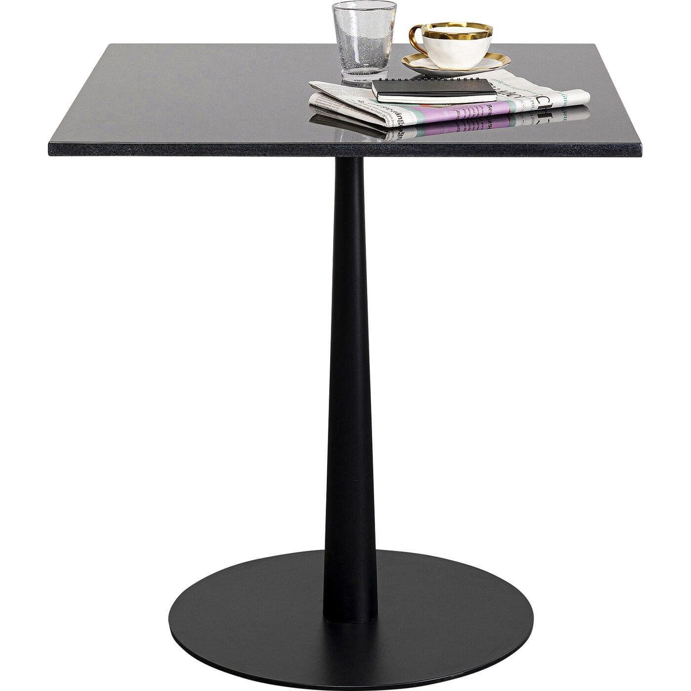 KARE Design Tavolo bistrot Capri nero 70x70  