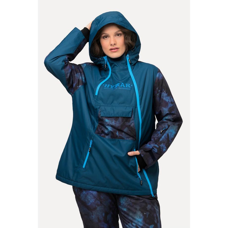 Ulla Popken Veste Performance Imperméable avec Passe-Pouces et Pare-Neige  
