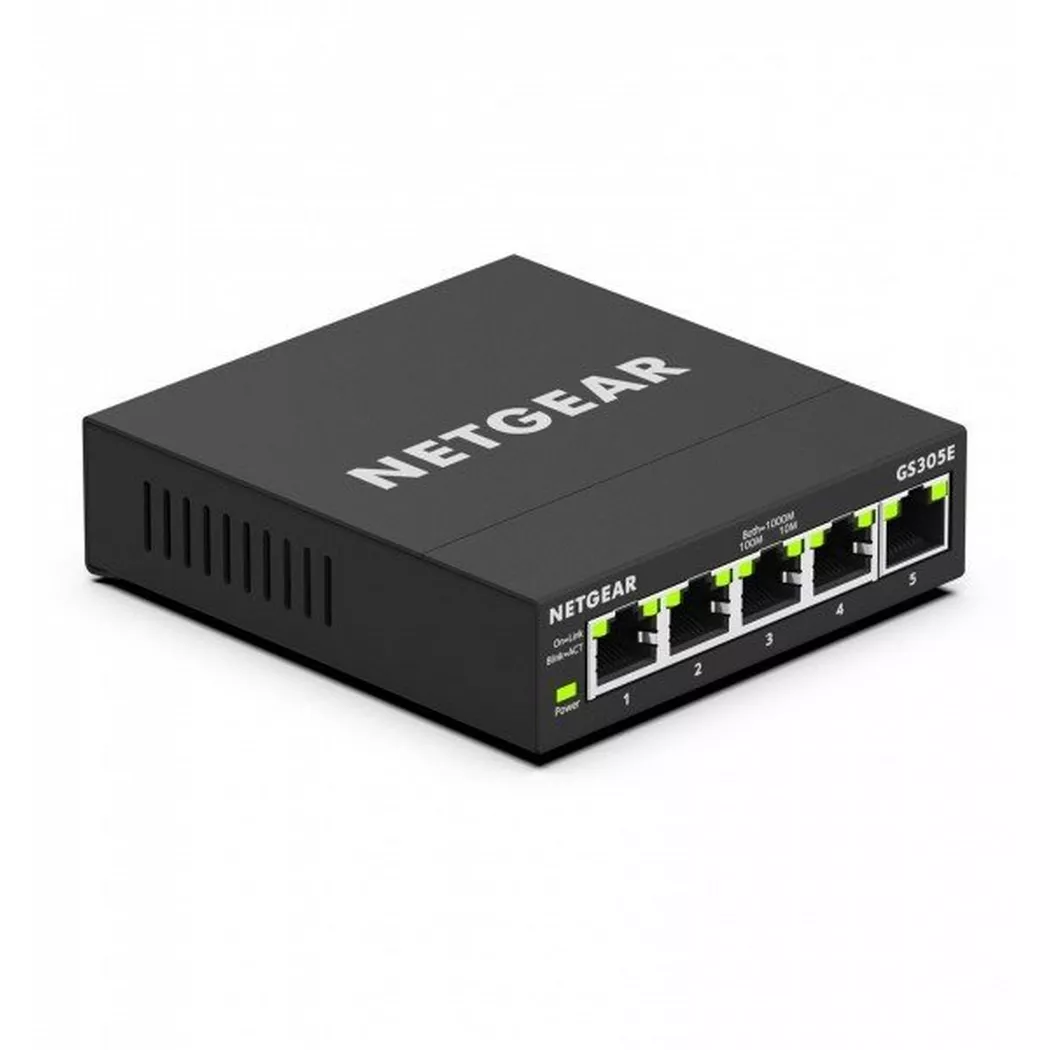NETGEAR GS305E Géré Gigabit Ethernet (10/100/1000) Noir
