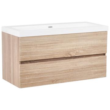 Wandmontierter Waschtischunterschrank mit Waschbecken aus MDF-Platte Modern URUCU