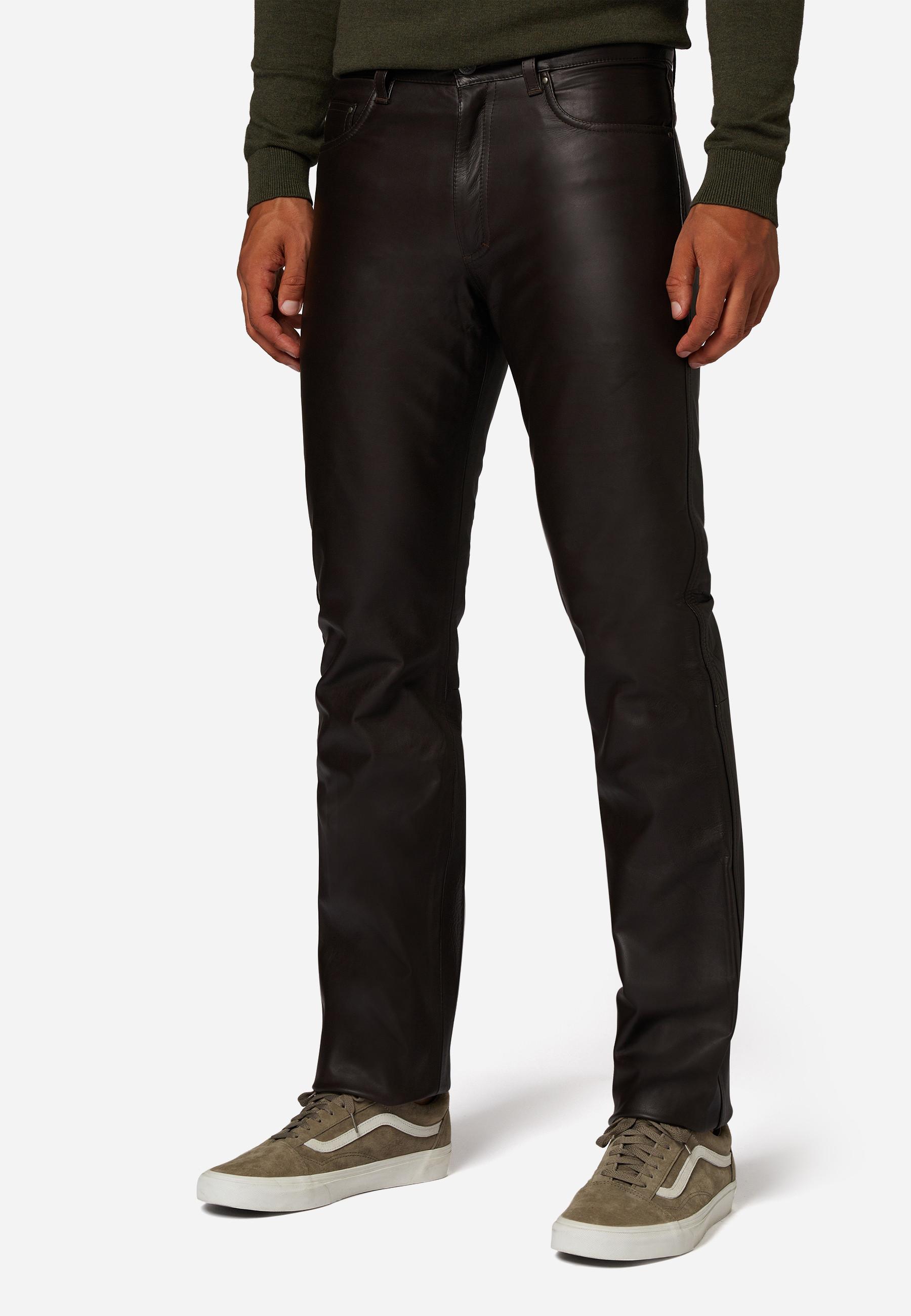 RICANO  Lederhose No. 3 TR Jeans, Im klassischem 5-Pocket-Stil aus gewachstes Rindsleder 