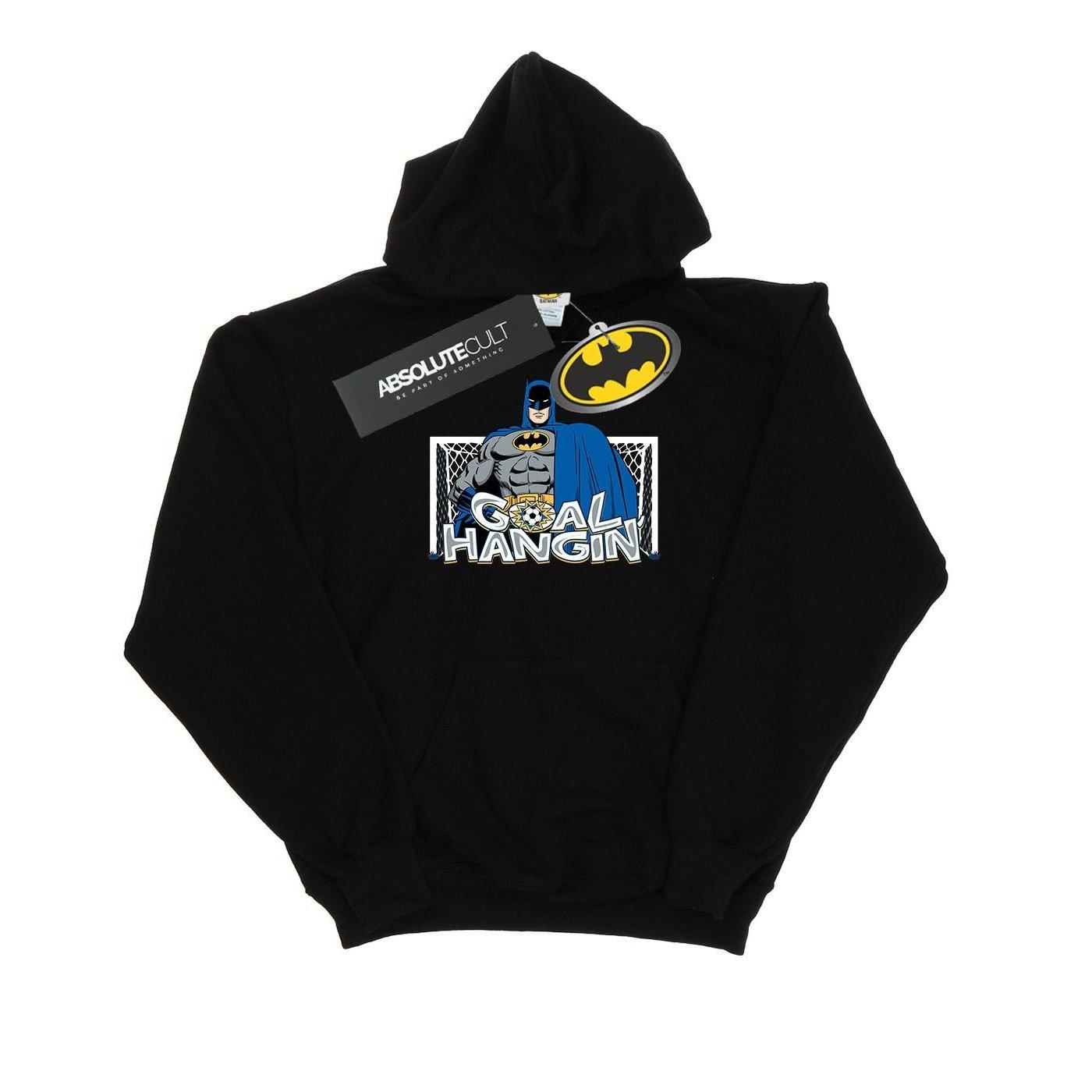 Image of Batman Football Goal Hangin' Kapuzenpullover Herren Schwarz 3XL