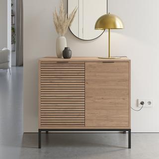 Calicosy Piccolo buffet 2 ante e piedi in metallo Ariel - L80 cm  