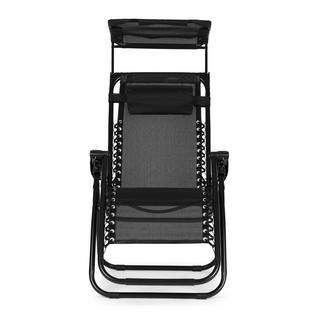 Northio Chaise longue, chaise de plage avec toit ModerHome  