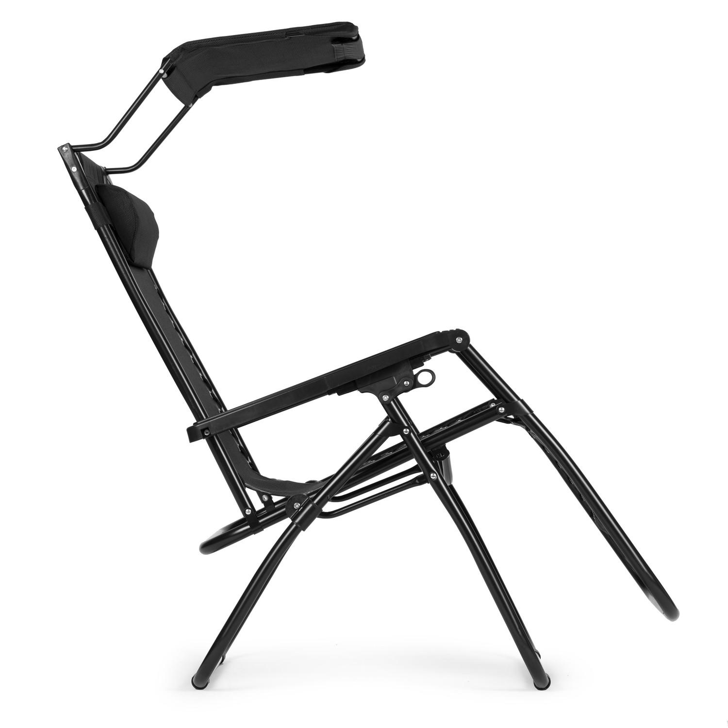 Northio Chaise longue, chaise de plage avec toit ModerHome  